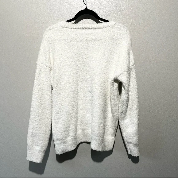 Cupcakes & cashmere - Soft White Sweater and Pants lounge Set Size L - Picture 5 of 8